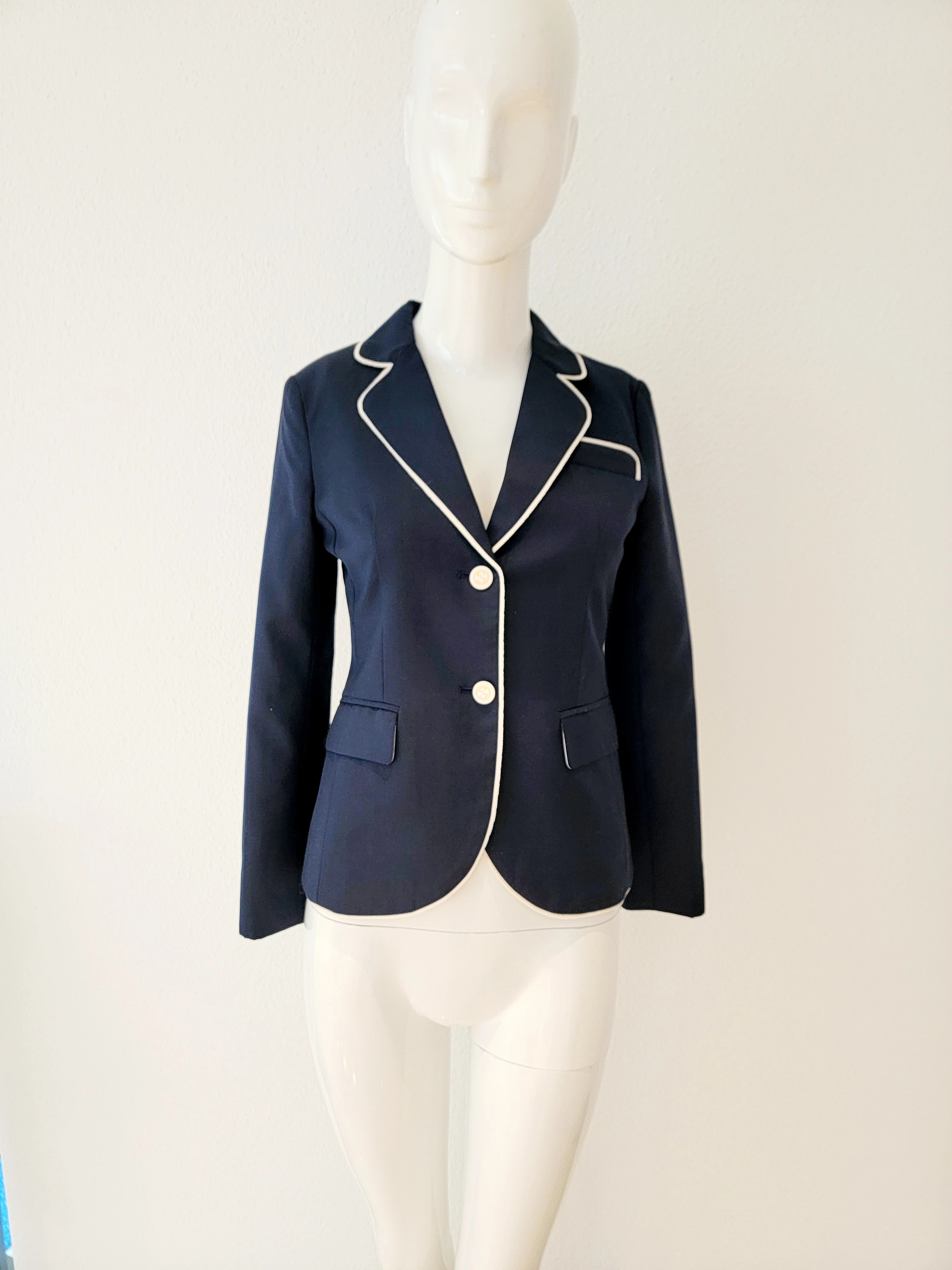 Taillierter Gucci Blazer im Marine-Stil | LOOP Marketplace