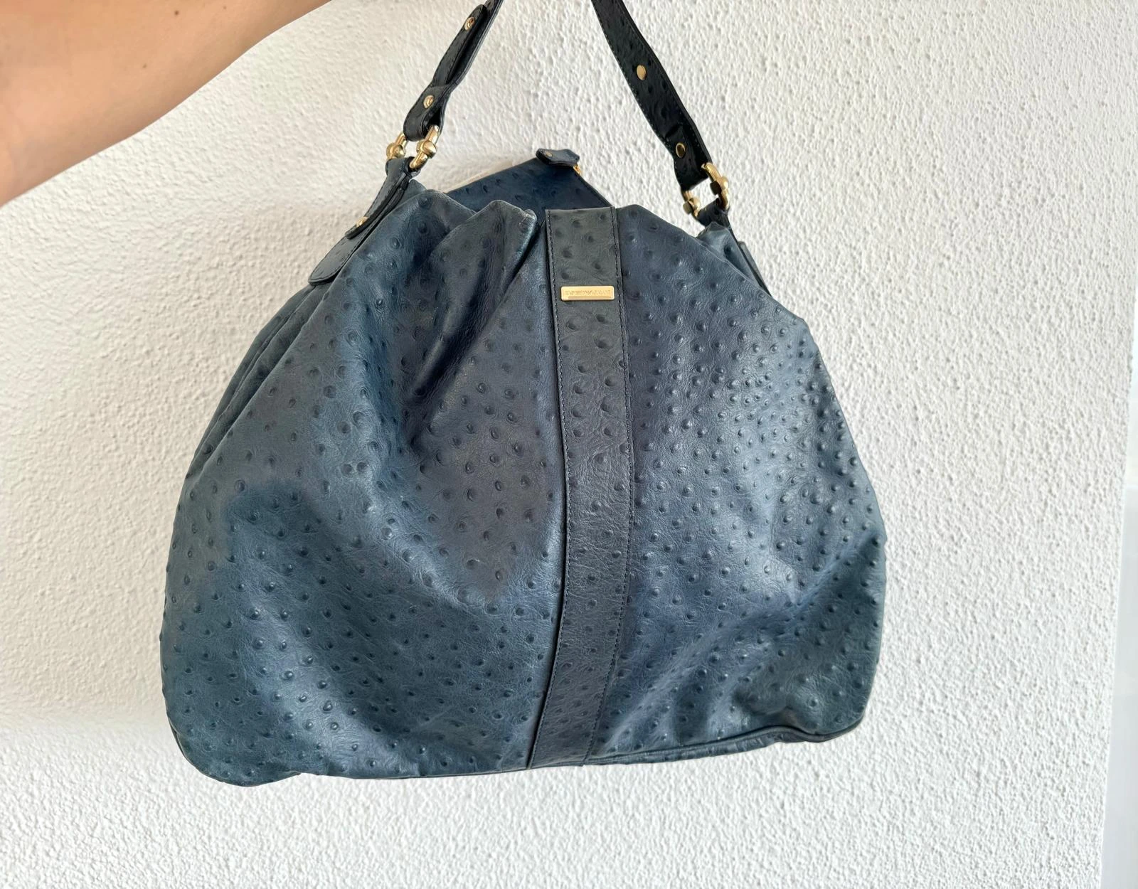 Emporio Armani Straussenleder Tasche | LOOP Marketplace