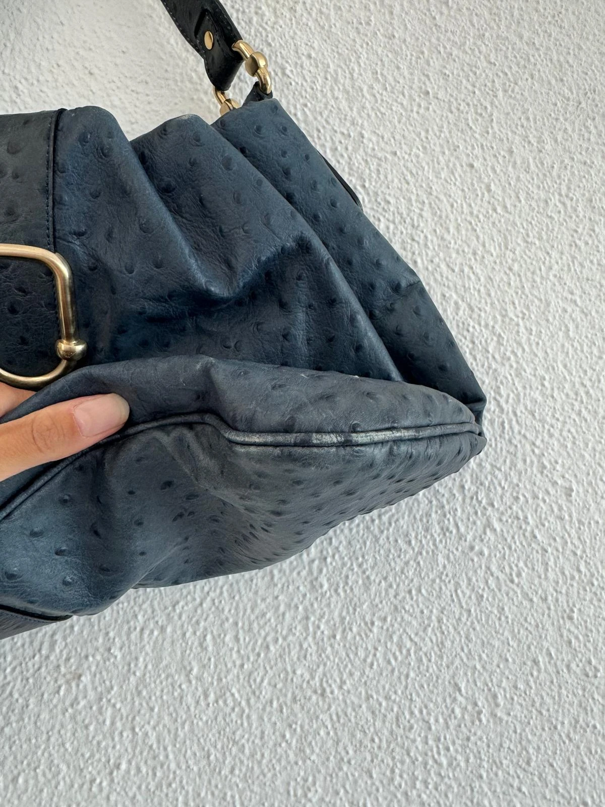 Emporio Armani Straussenleder Tasche | LOOP-Marktplatz