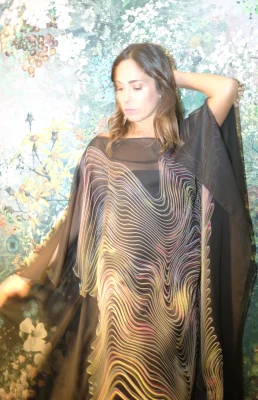 LIEU STAEHELIN  Seiden Kaftan | LOOP-Marktplatz