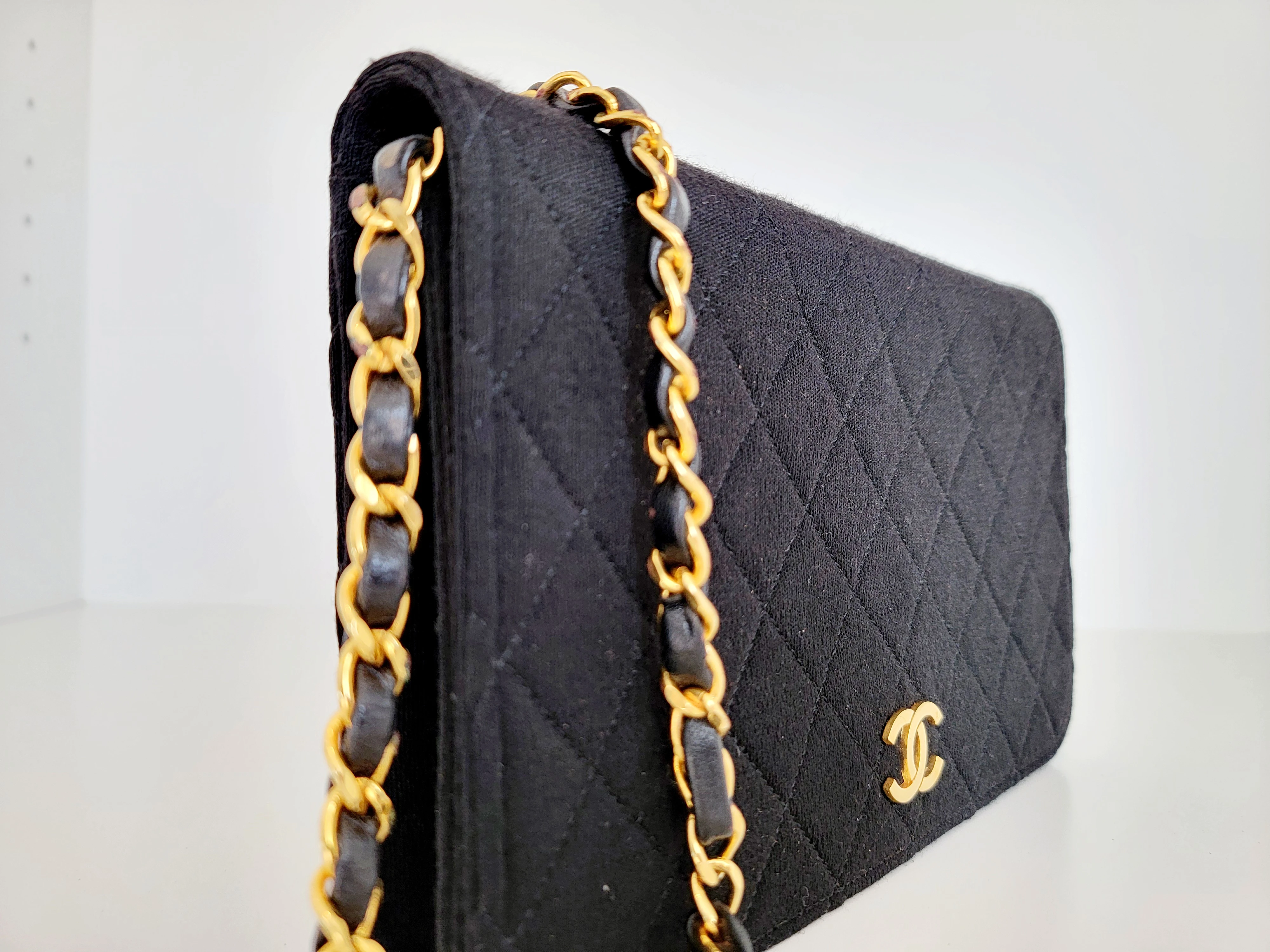 Chanel Vintage Full Flap Jersey | LOOP Marketplace