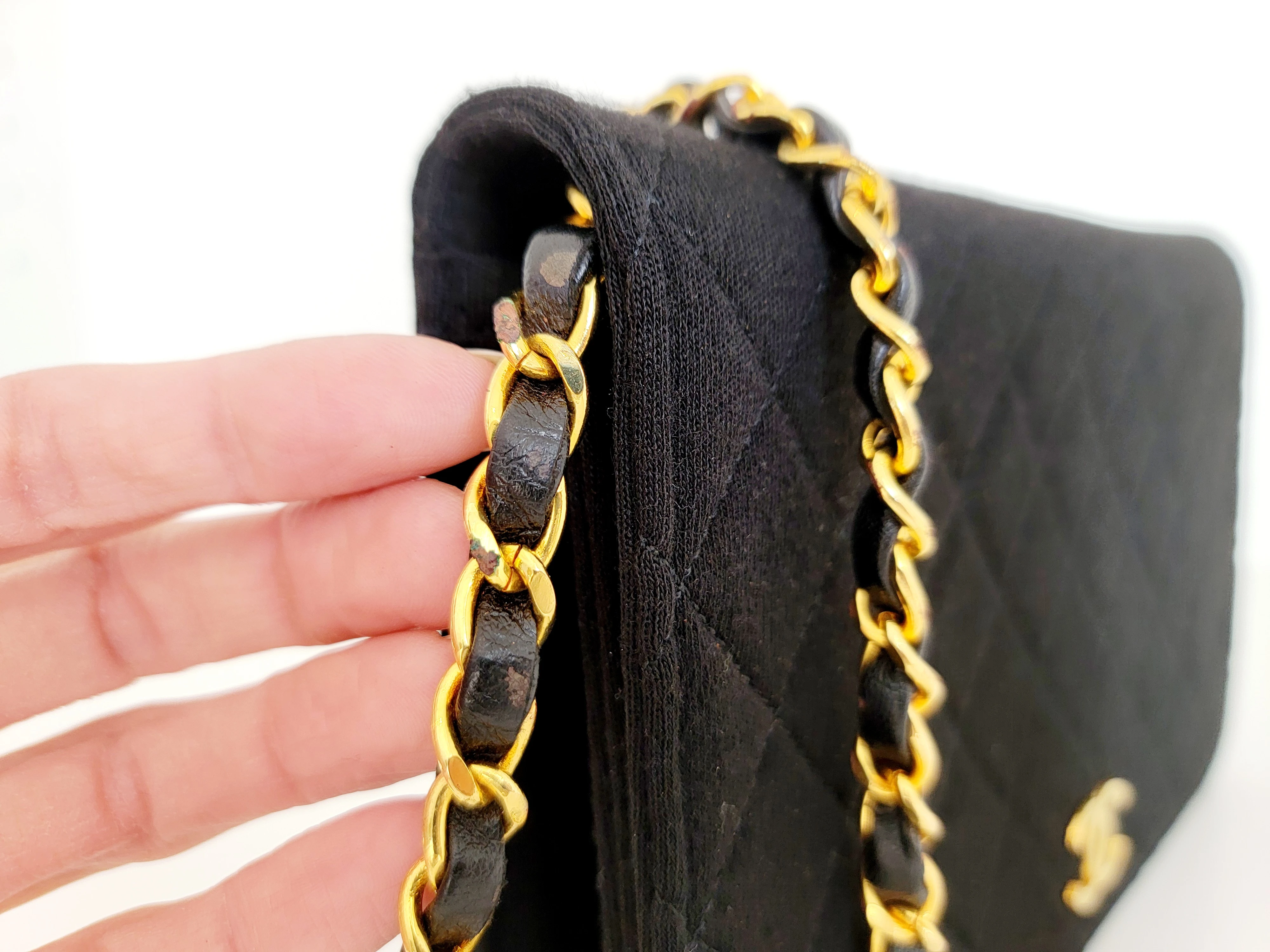 Chanel Vintage Full Flap Jersey | LOOP Marketplace