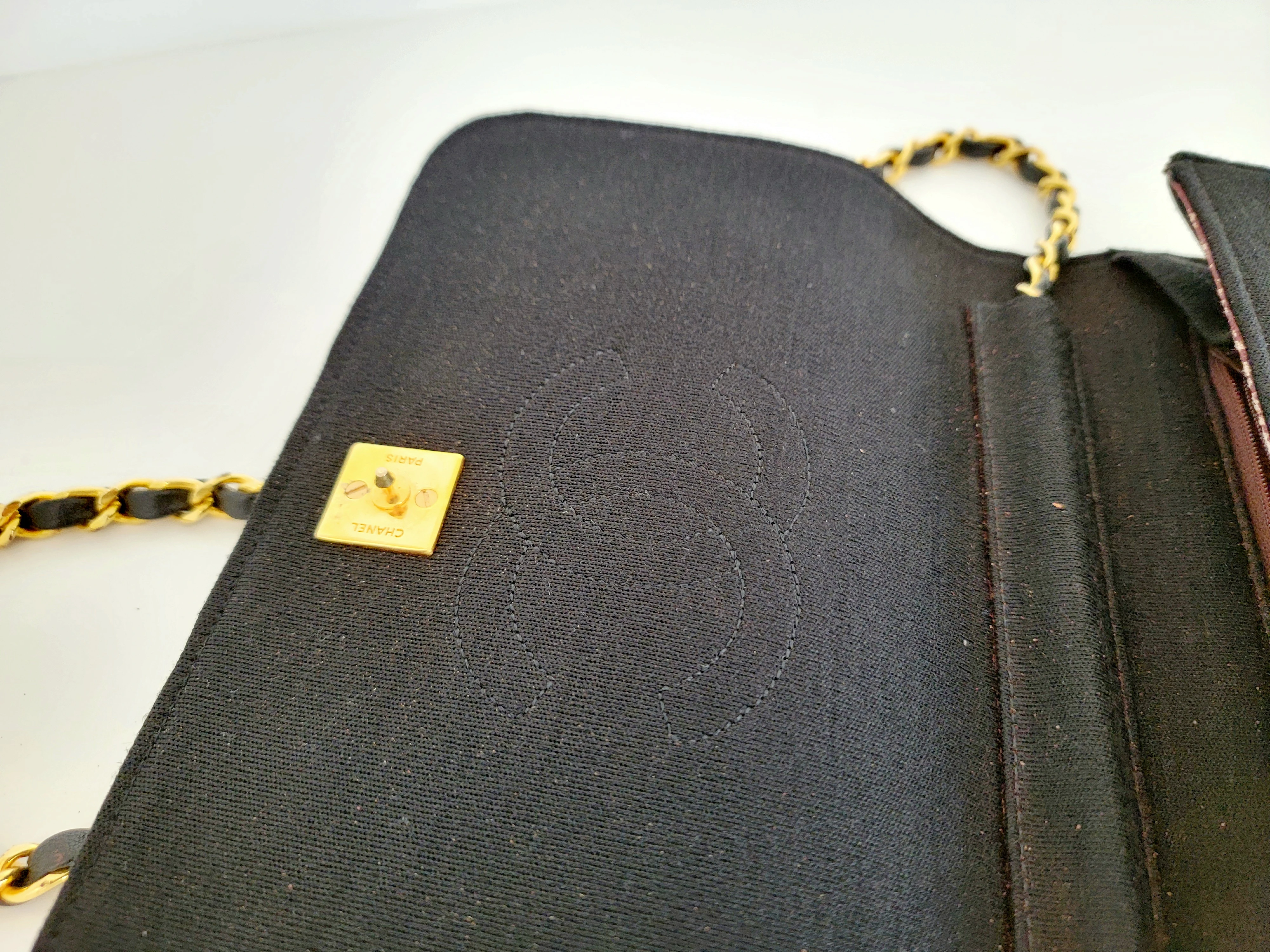 Chanel Vintage Full Flap Jersey | LOOP Marketplace