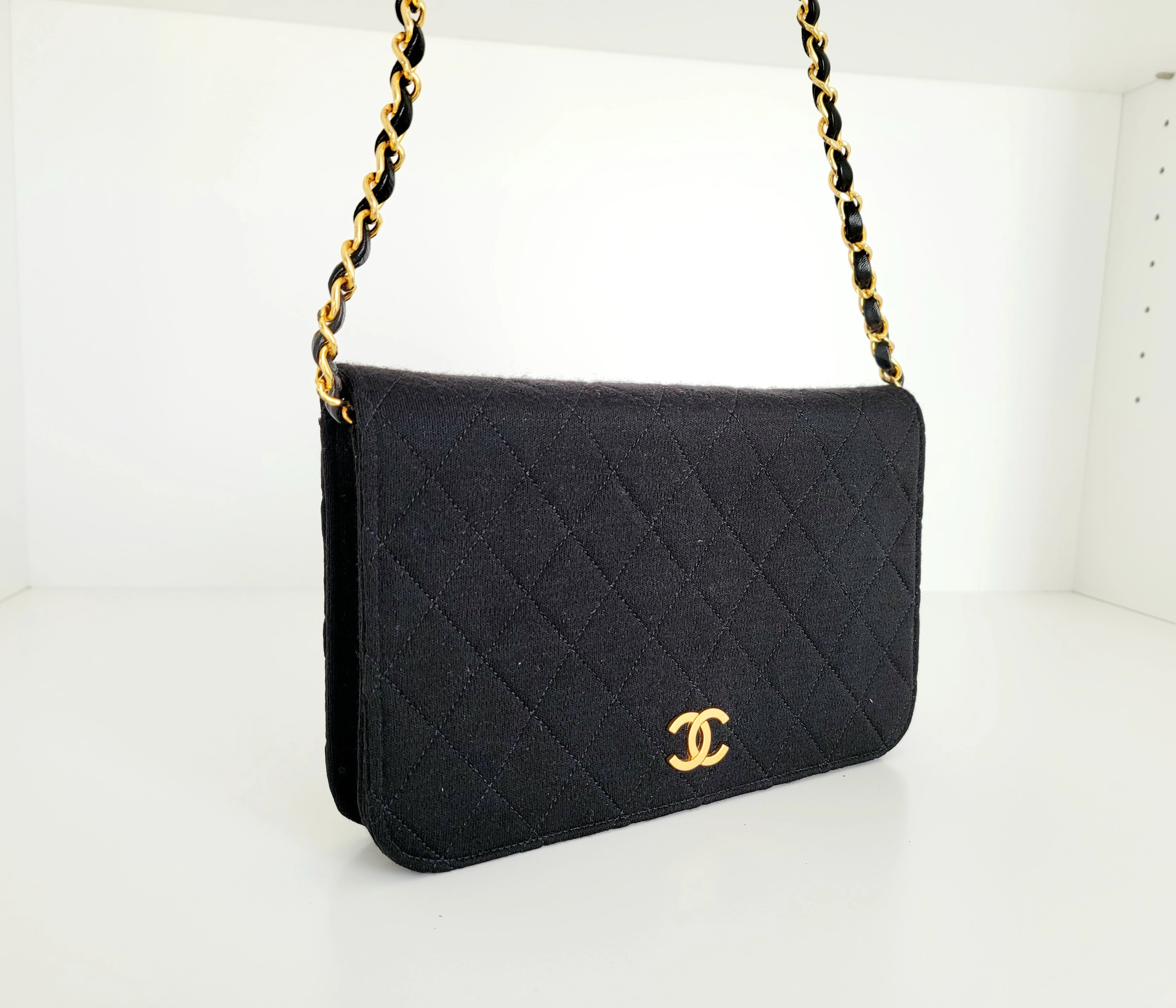 Chanel Vintage Full Flap Jersey | LOOP Marketplace