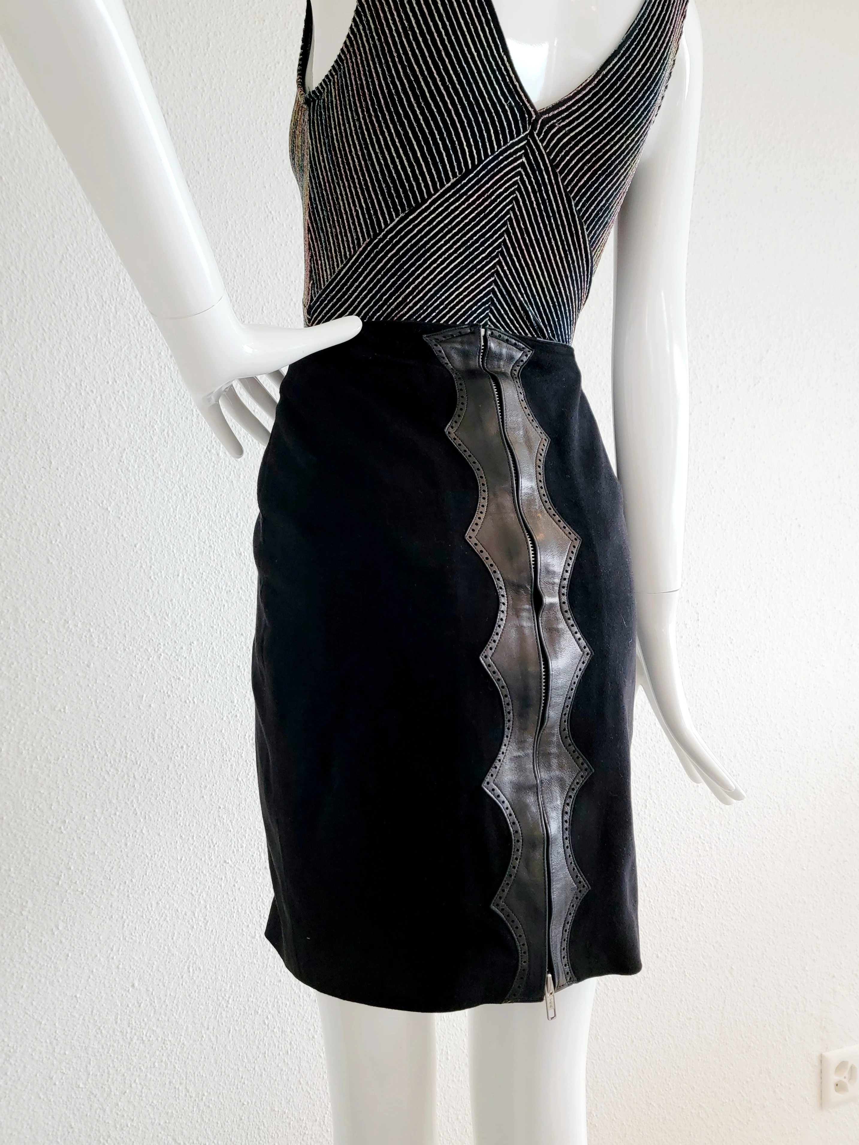 Alaïa Vintage Leder-Jupe 80er | LOOP Marketplace