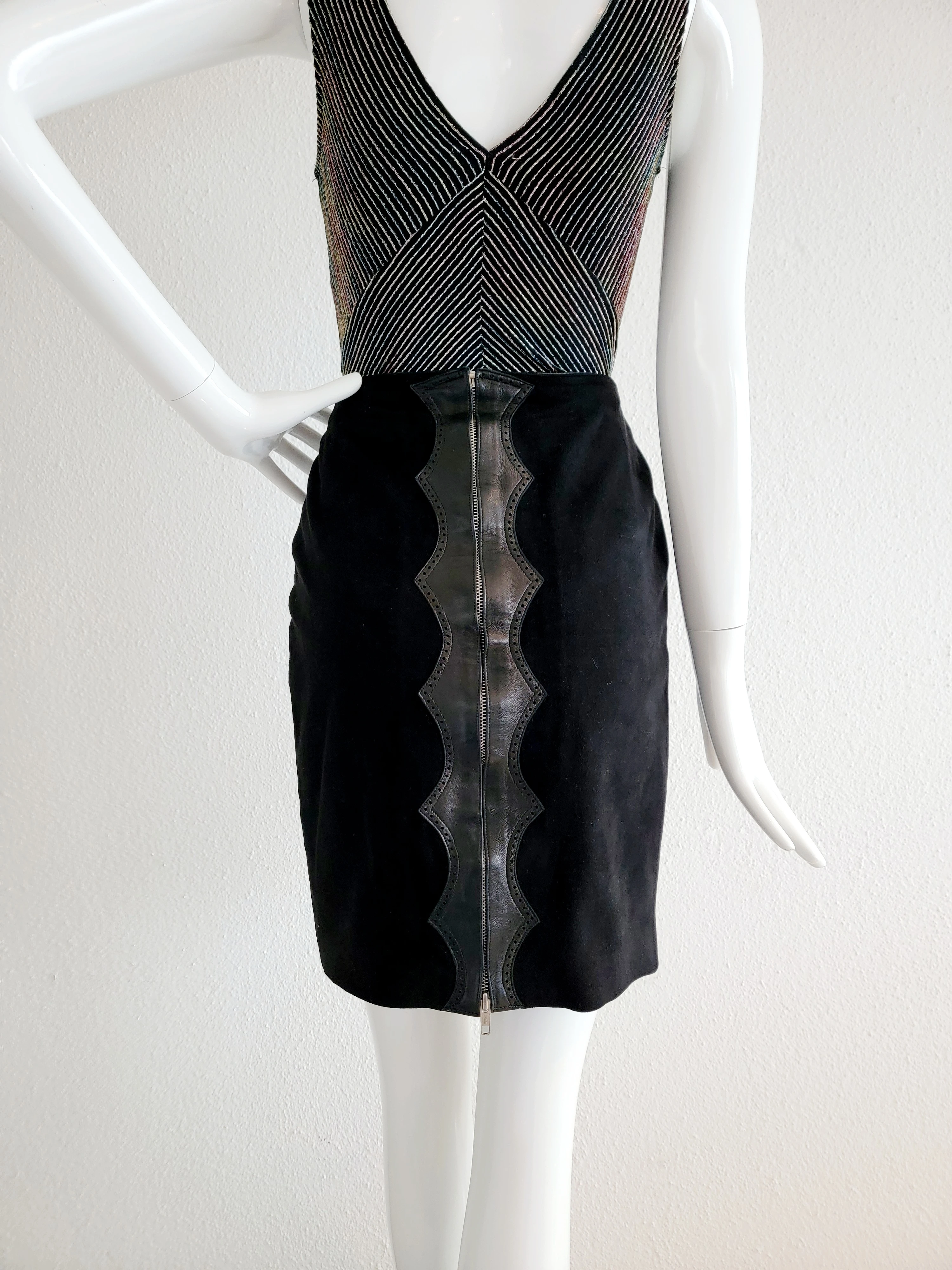 Alaïa Vintage Leder-Jupe 80er | LOOP Marketplace