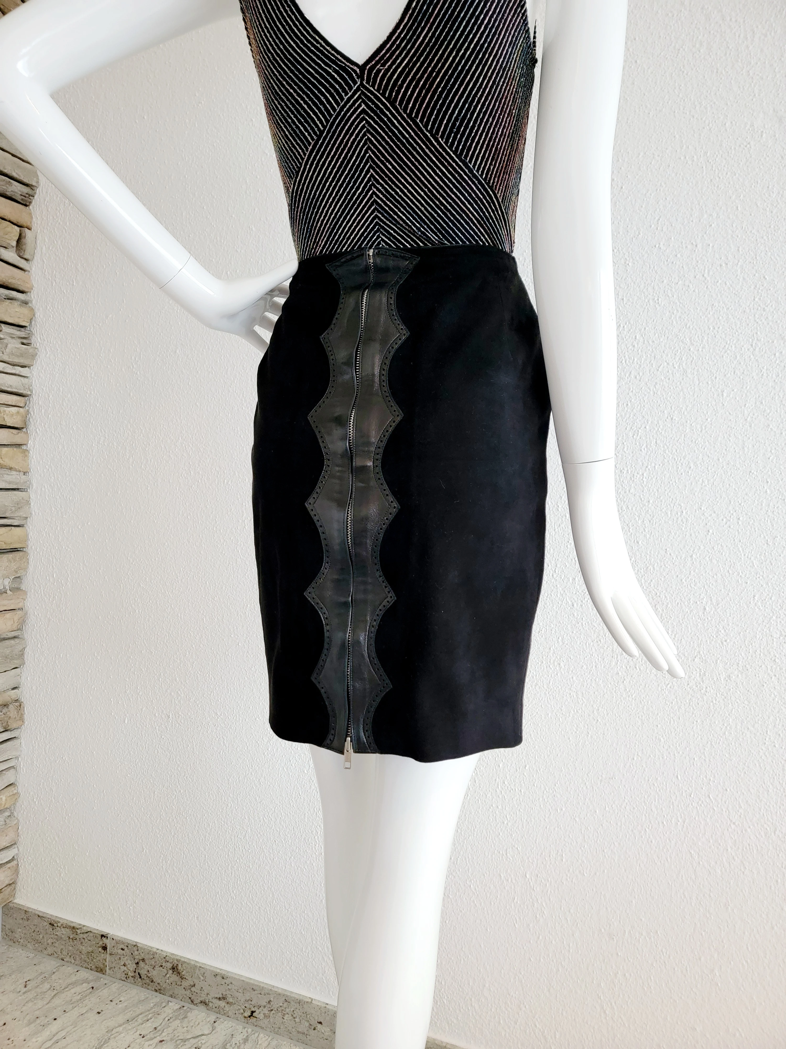 Alaïa Vintage Leder-Jupe 80er | LOOP Marketplace