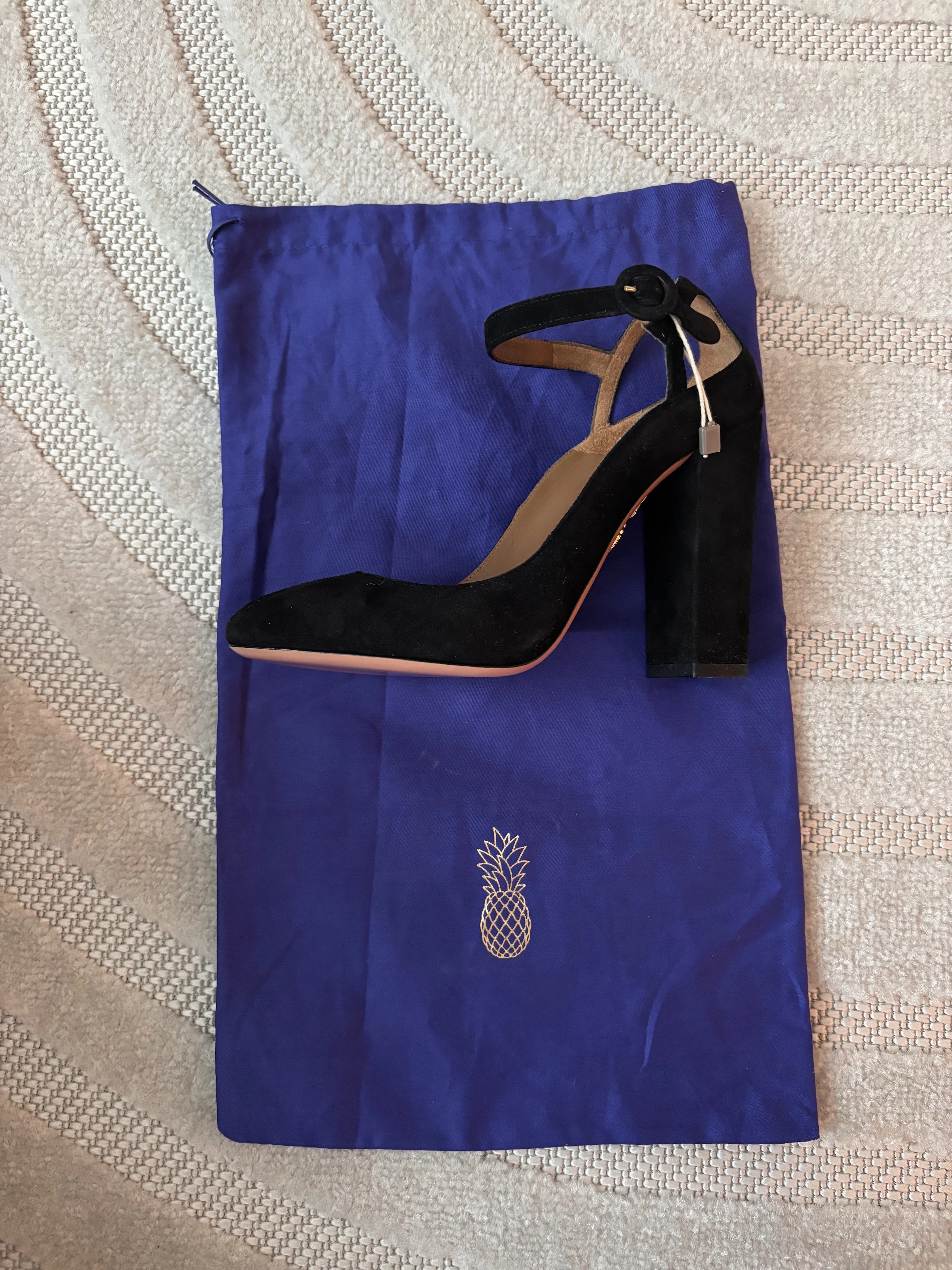 New Aquazzura Black Suede Pumps | LOOP Marketplace