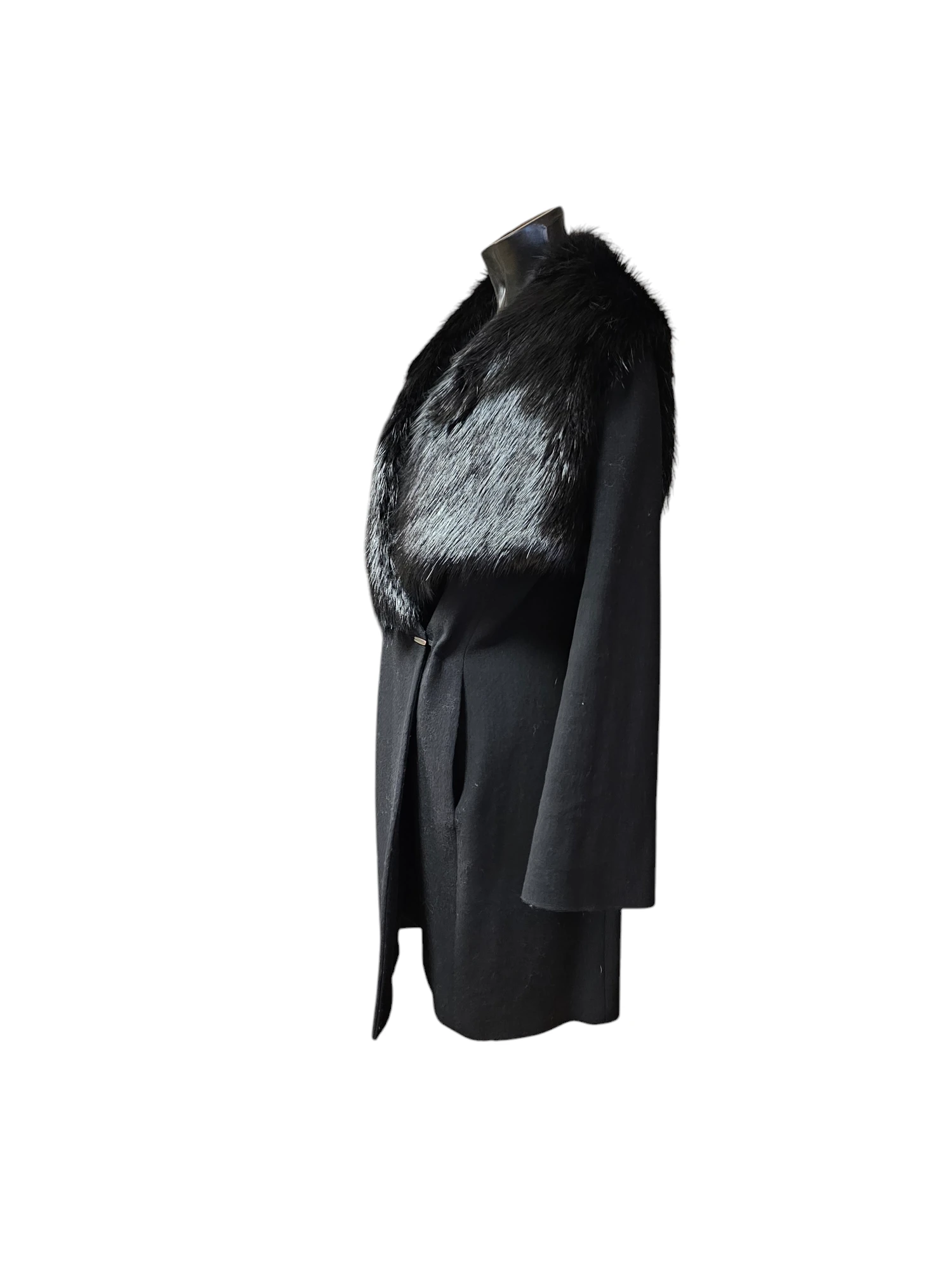 Plein Sud Wool.Coat with Fur Vest | LOOP Marketplace