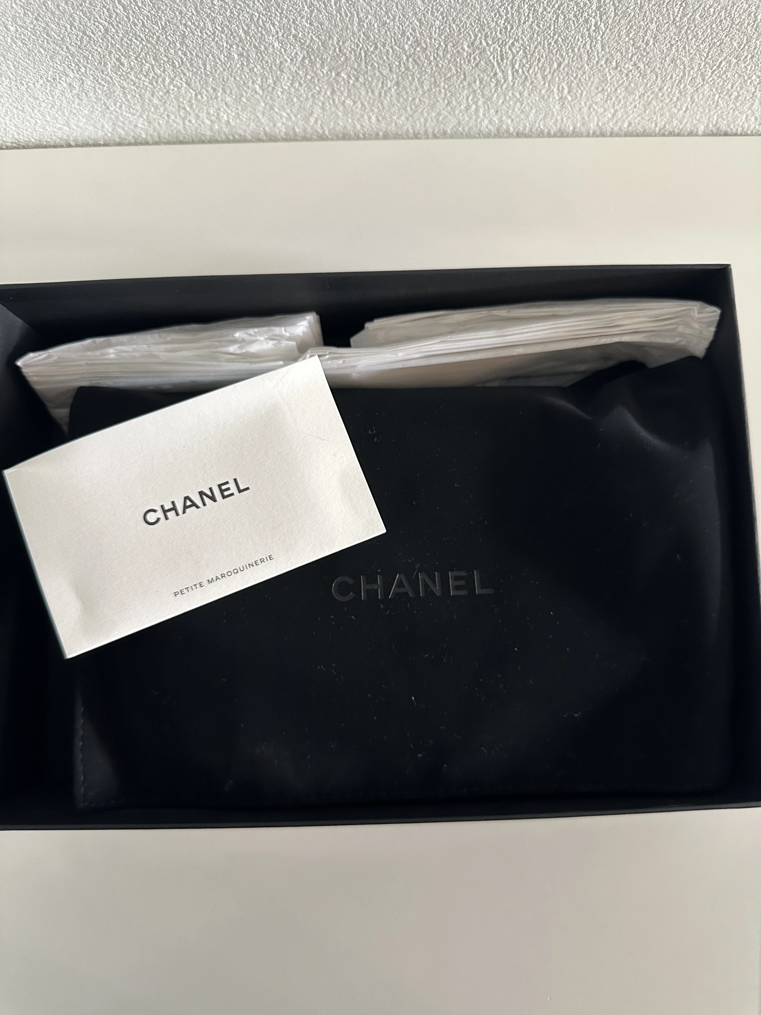 Blaue Chanel Wallet on Chain Tasche | LOOP-Marktplatz