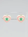 Chanel “Sugar Candy” Heart Earrings