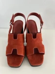 Hermès Sandalen Eris 90 Orange Brulee