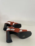 Hermès Sandalen Eris 90 Orange Brulee