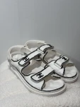Chanel Dad Sandals White Black
