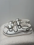 Chanel Dad Sandals White Black