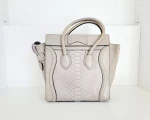Celine Micro Luggage Bag Python