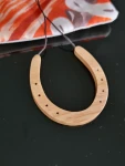 Hermes Holz Hufeisen Halskette