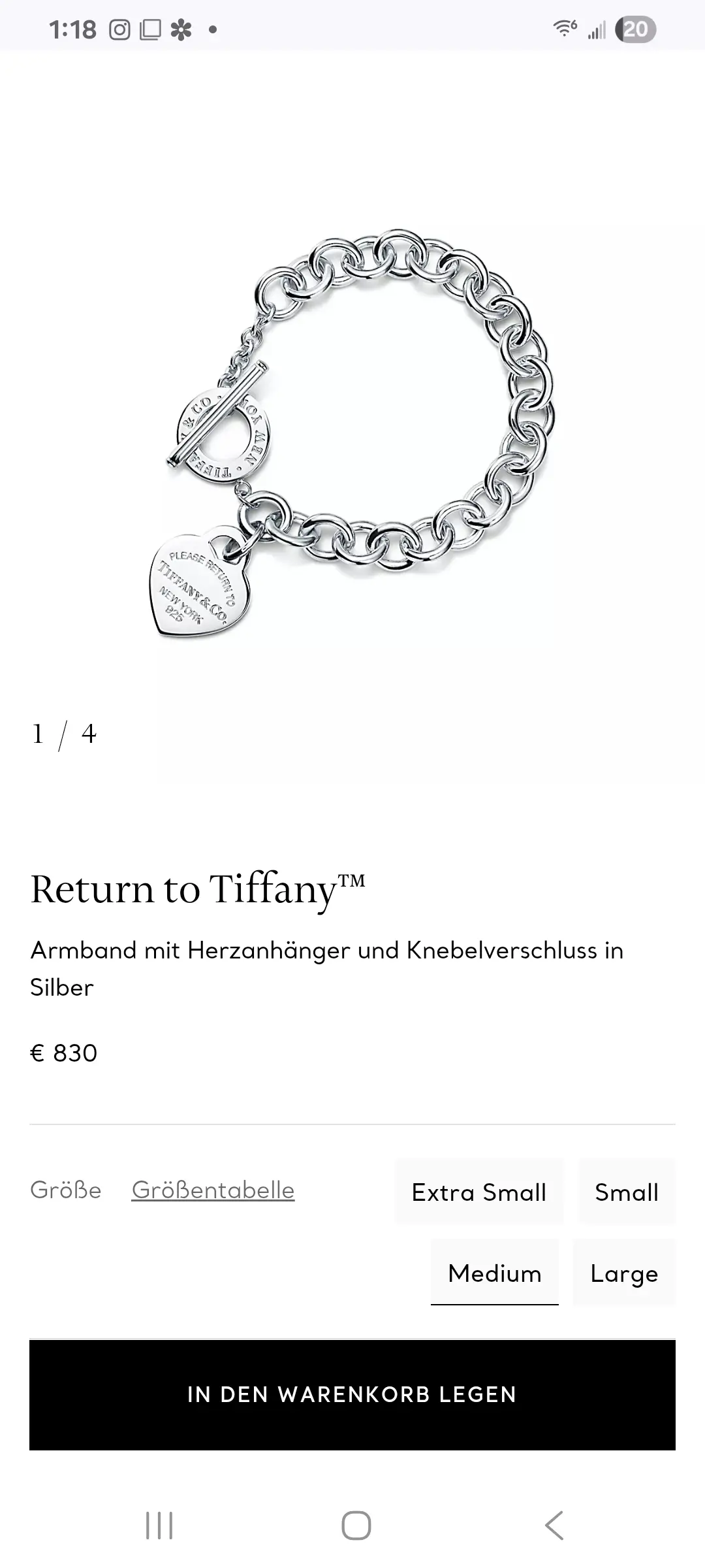 Tiffany & Co. Return To Tiffany Armband | LOOP-Marktplatz