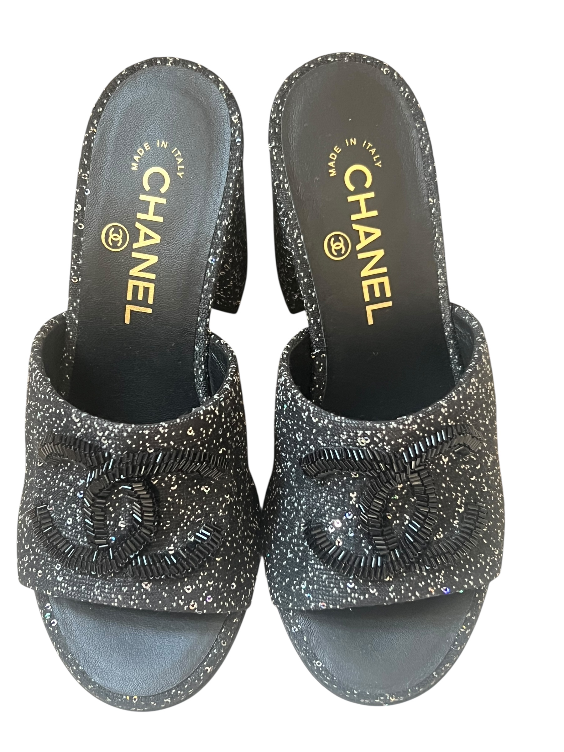 Chanel high heel sandals