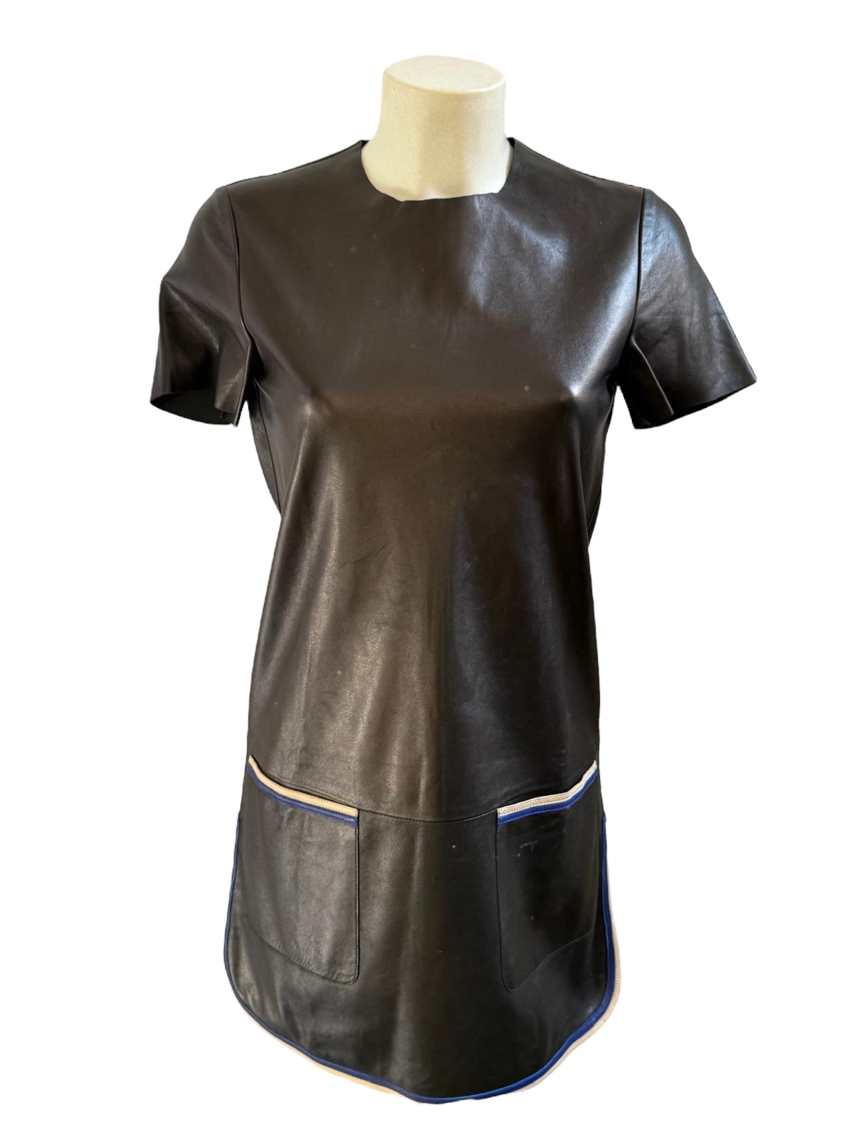 Céline leather dress