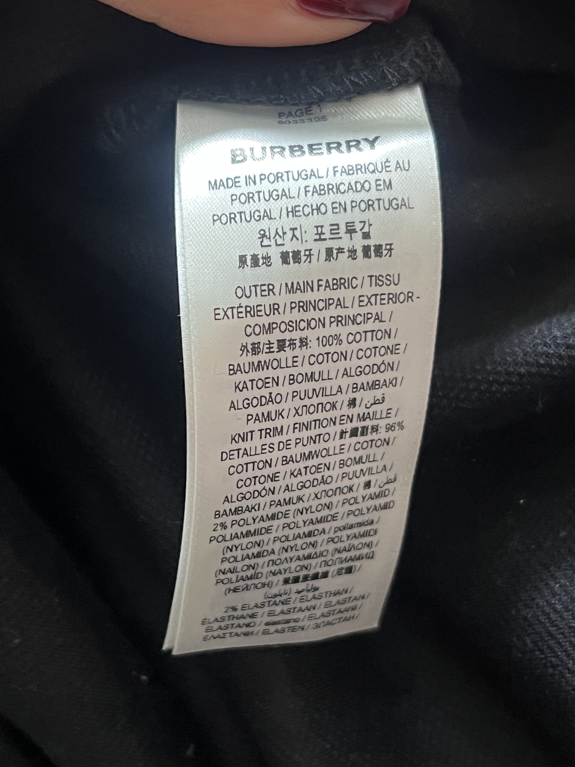 Burberry polo