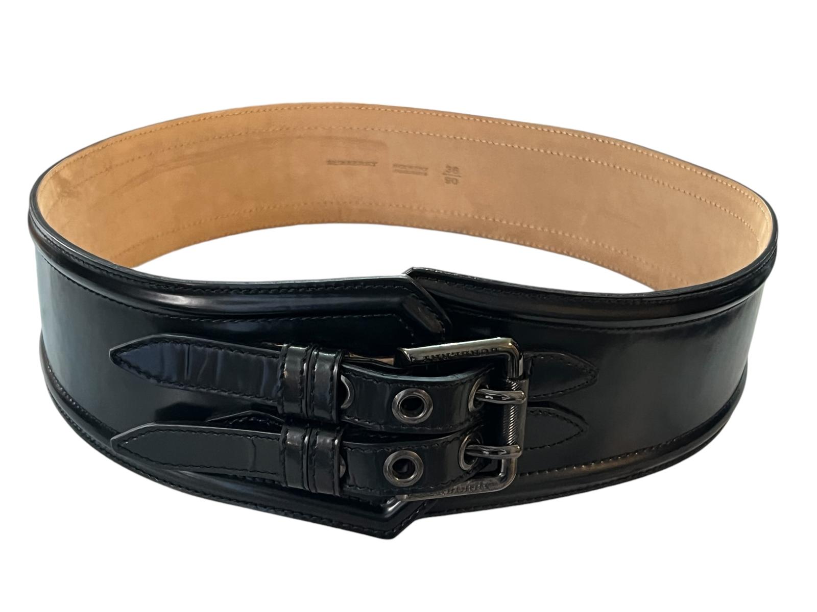 Burberry leather belt