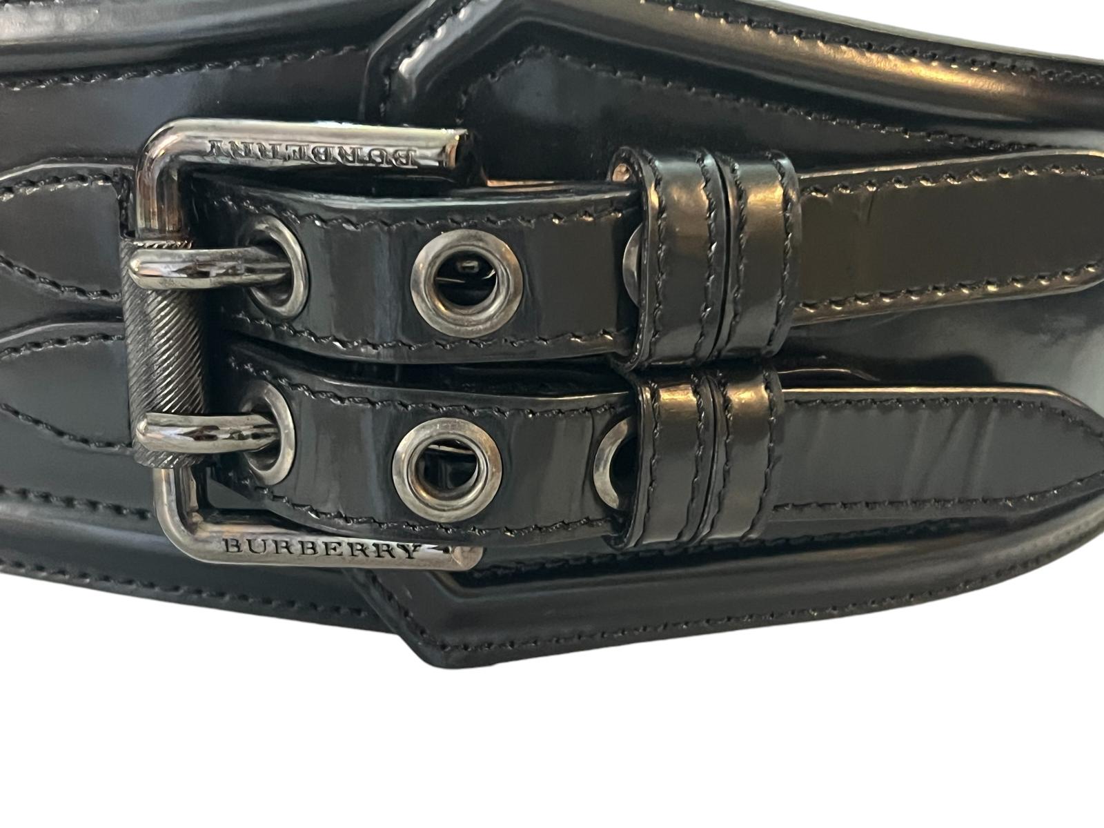 Burberry leather belt