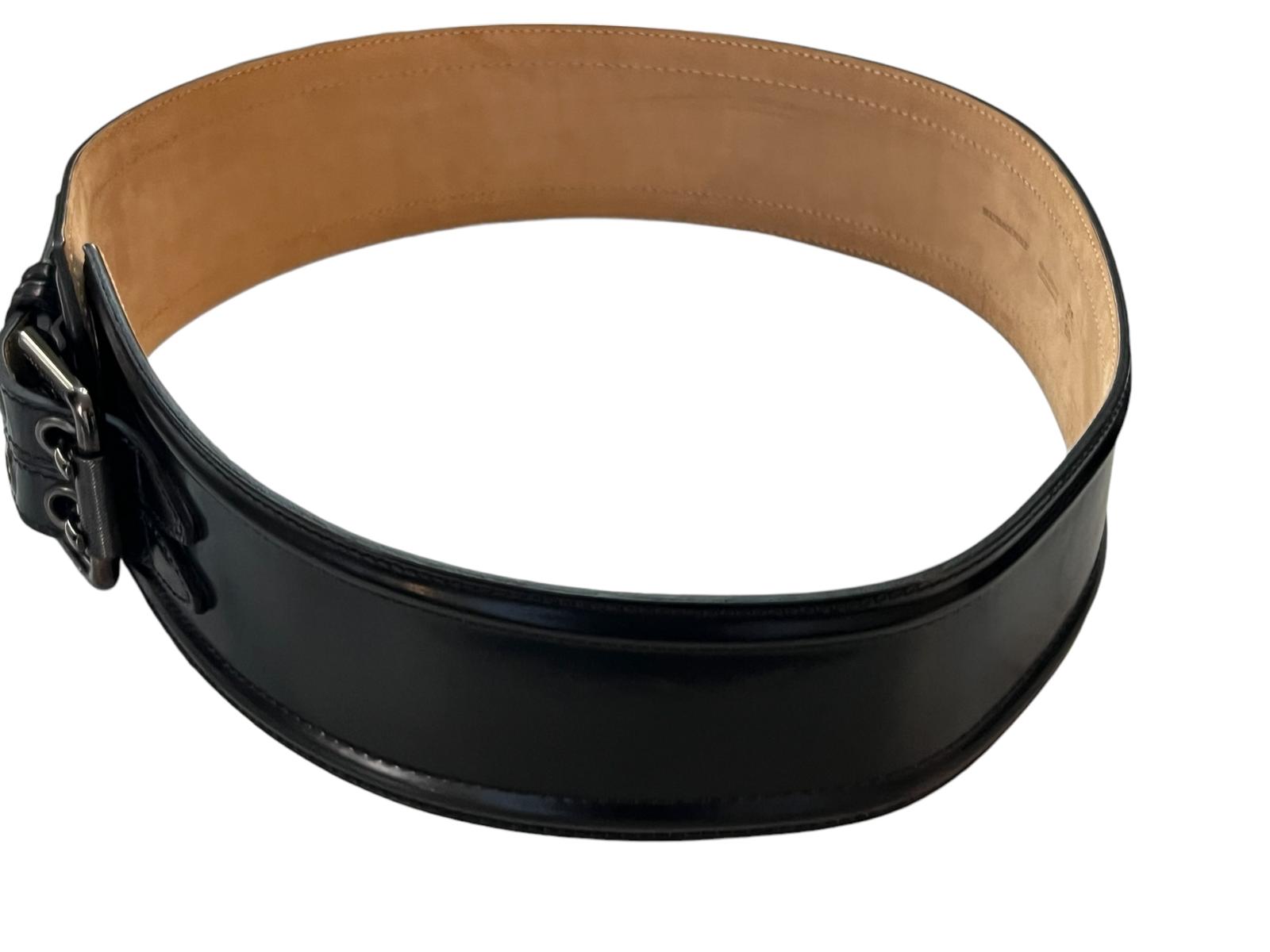 Burberry leather belt