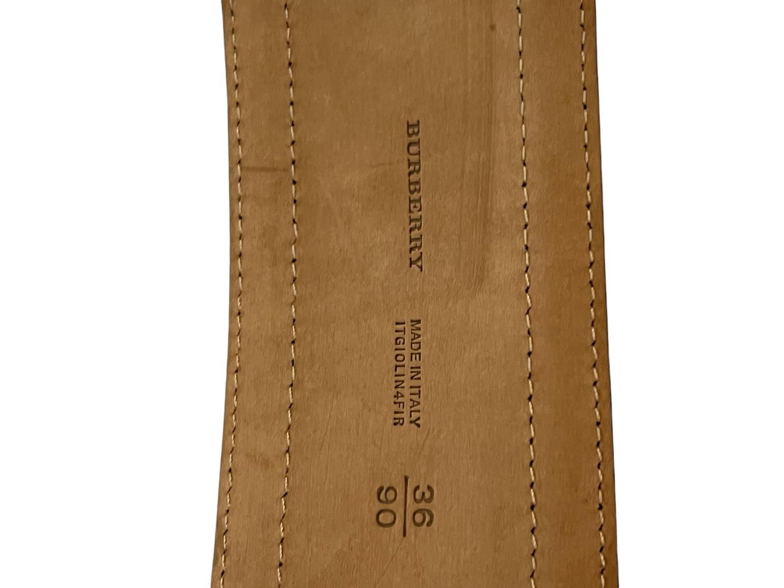 Burberry leather belt