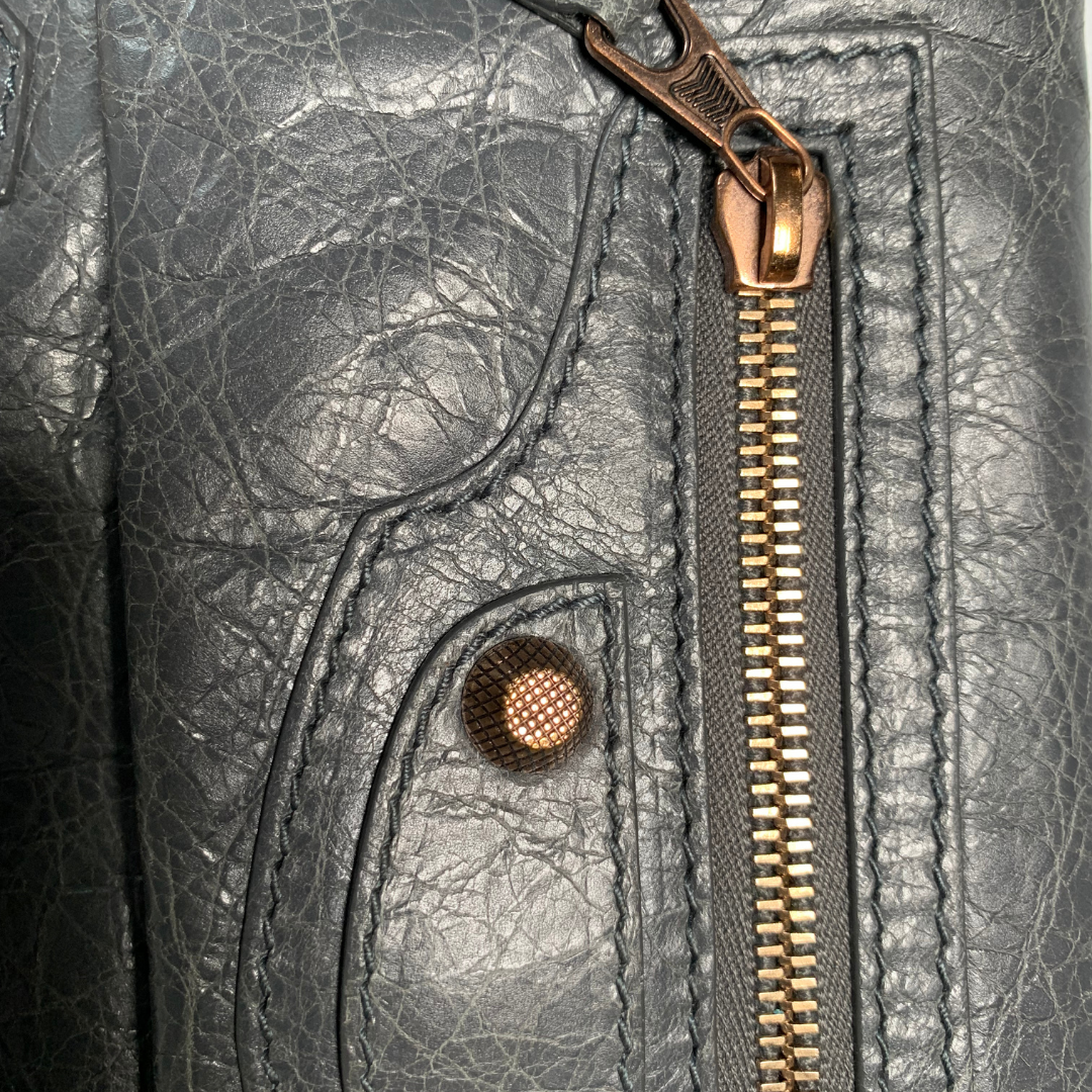 Balenciaga leather clutch