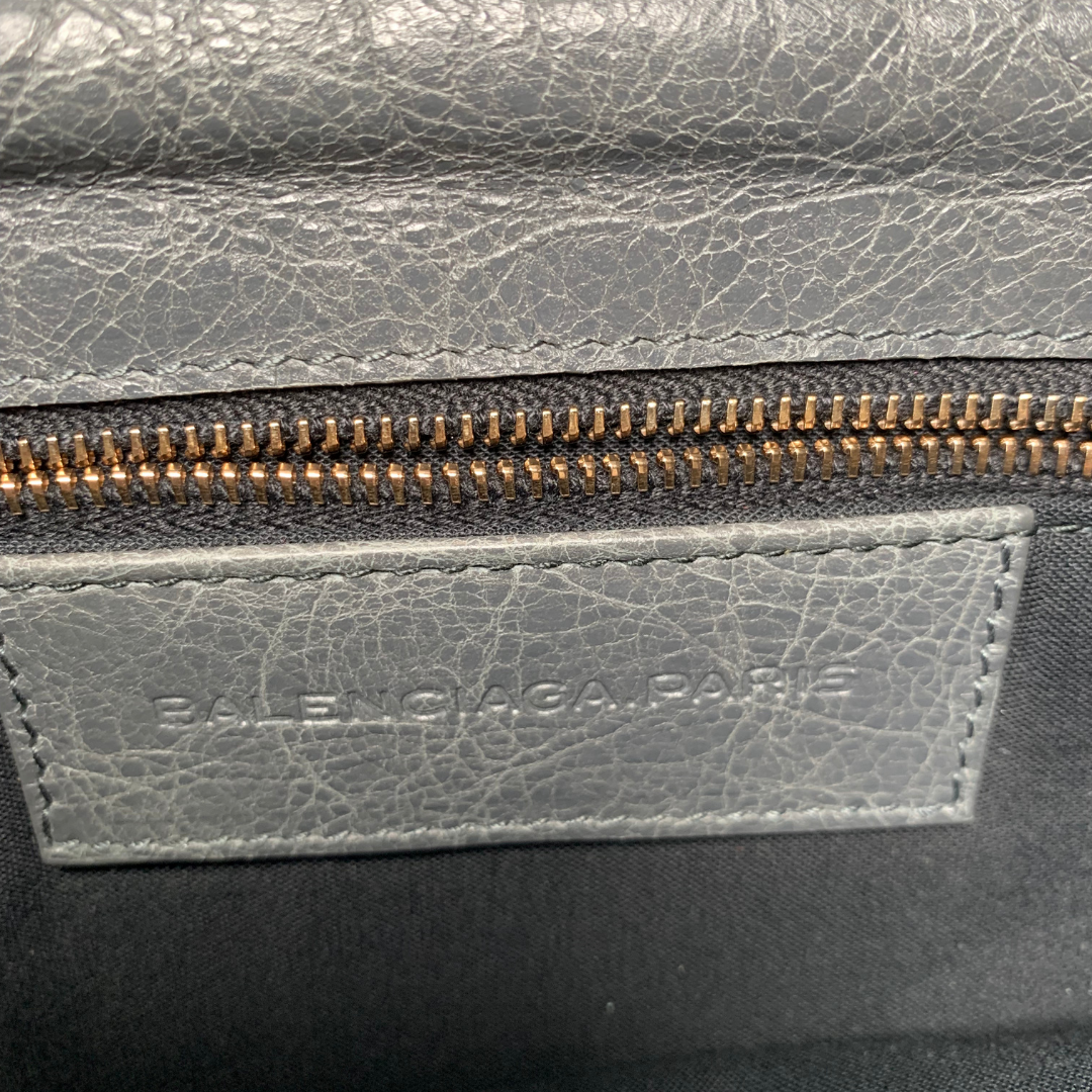 Balenciaga leather clutch