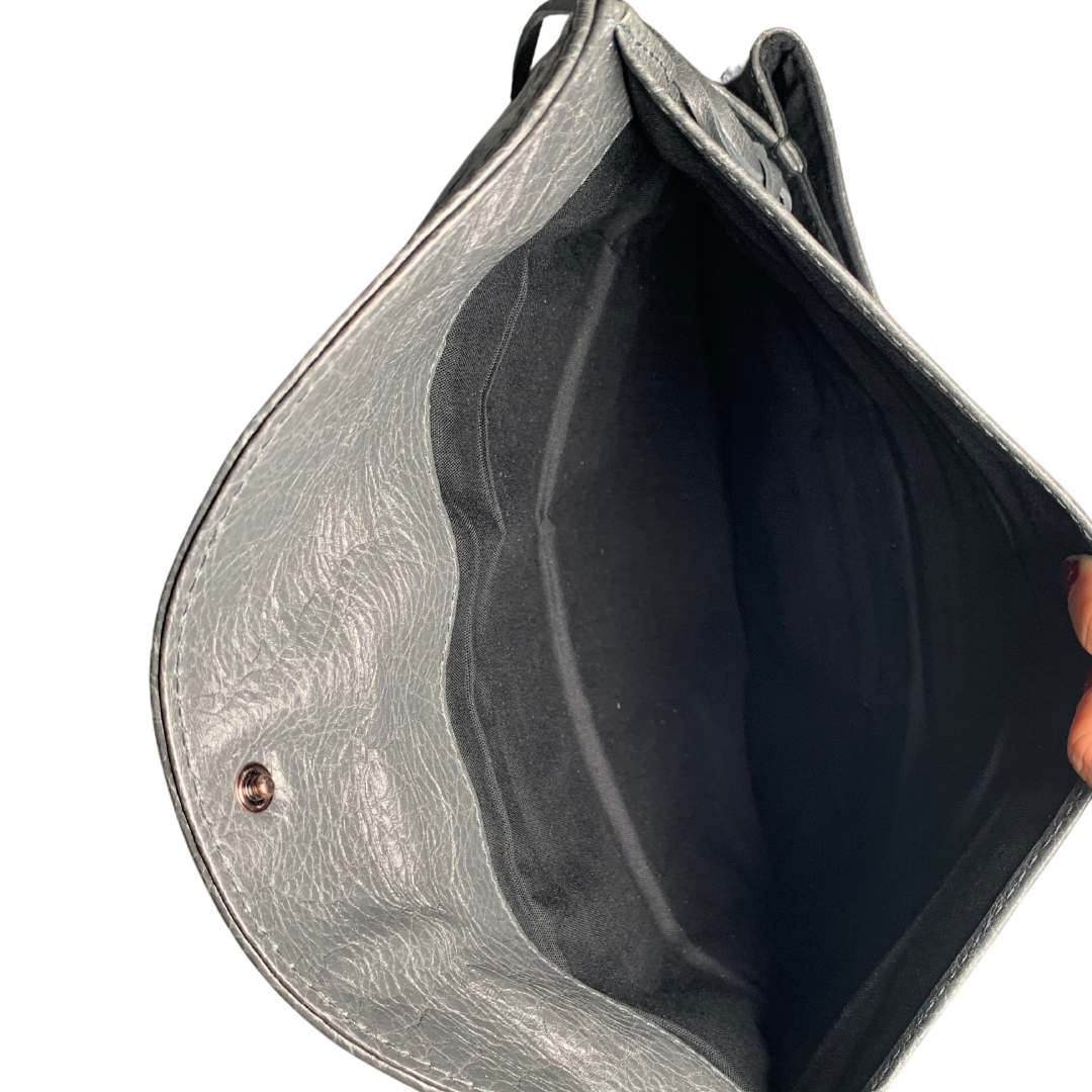 Balenciaga leather clutch
