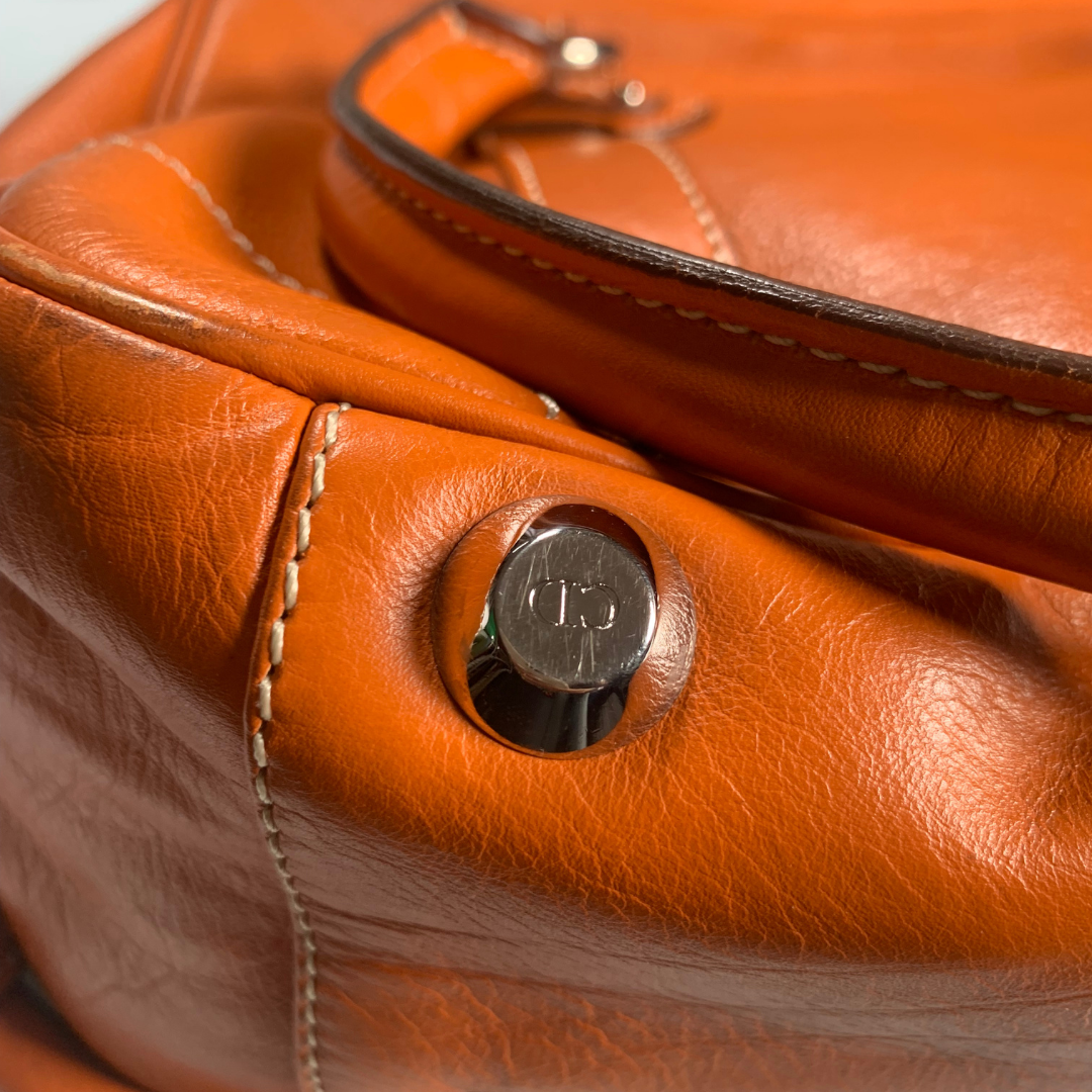 Dior orange leather handbag | LOOP-Marktplatz
