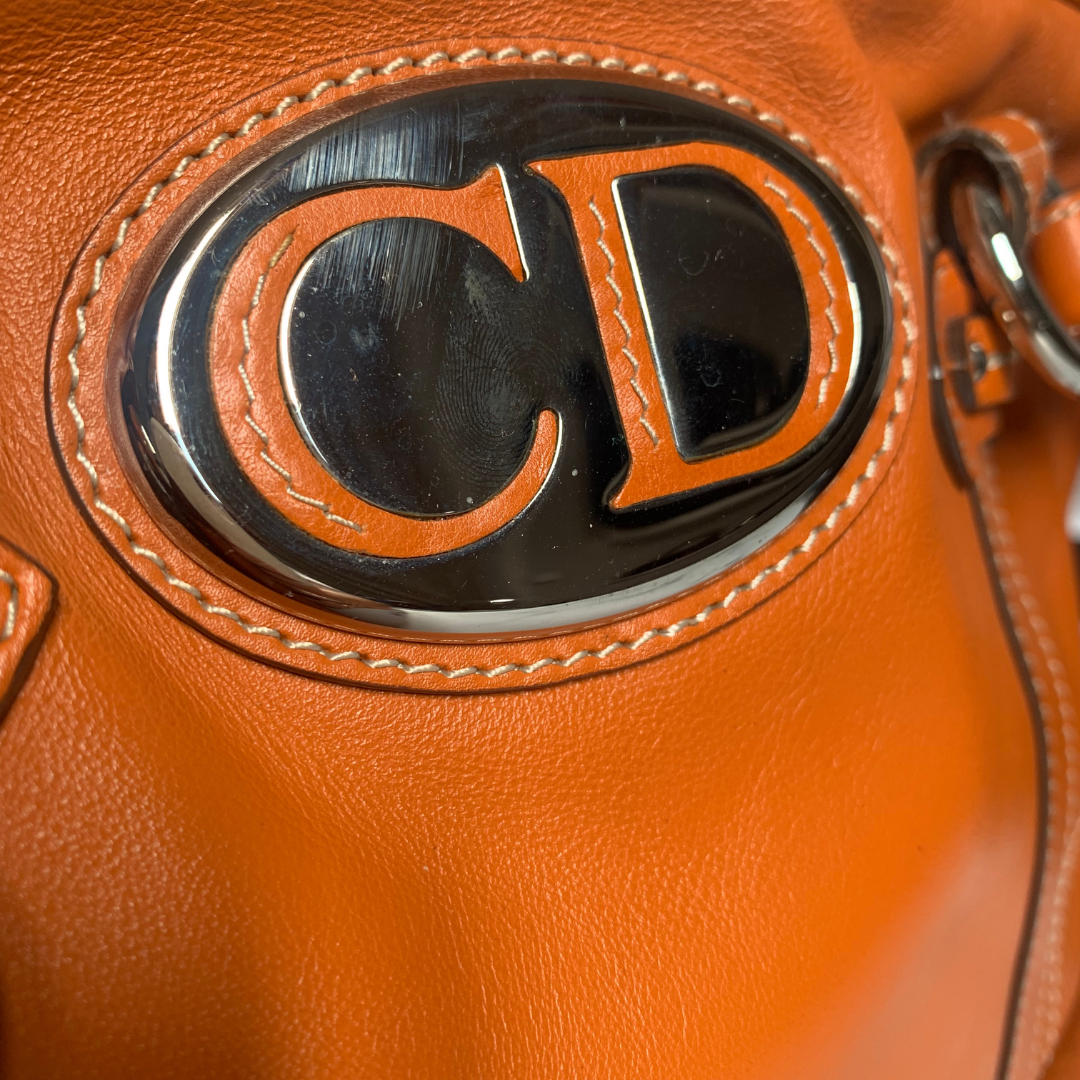 Dior orange leather handbag | LOOP-Marktplatz