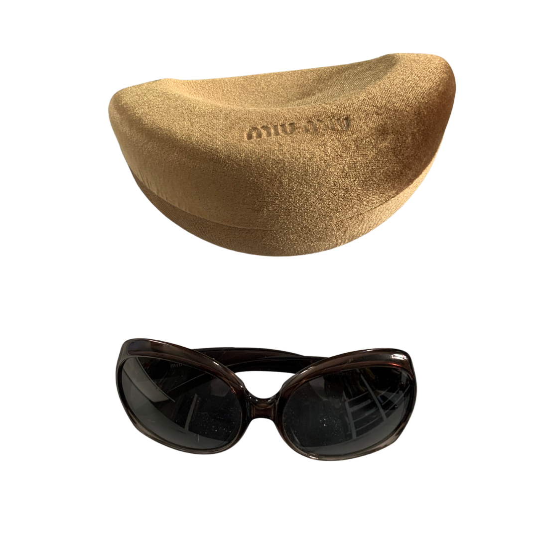 Brown Miu Miu glasses