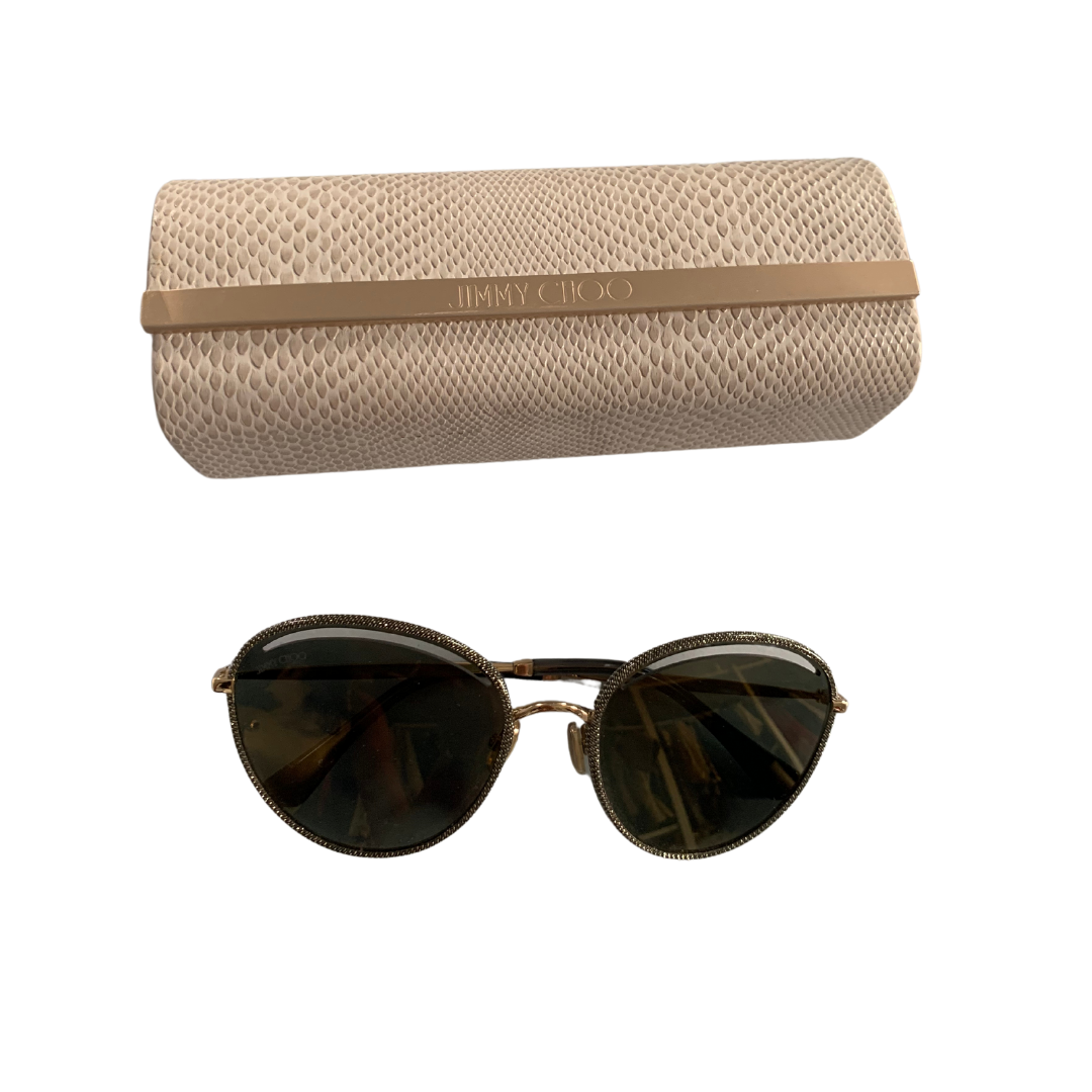Jimmy Choo gold metal sunglasses