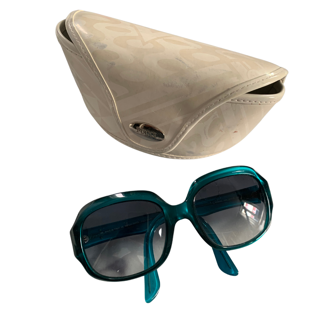 Emilio Pucci green glasses