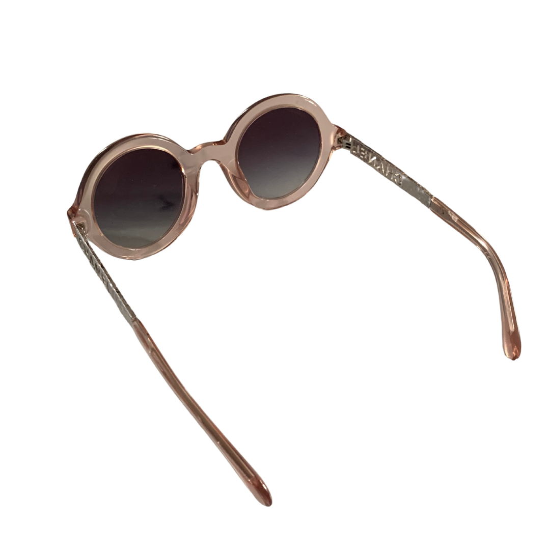 Chanel round pink sunglasses