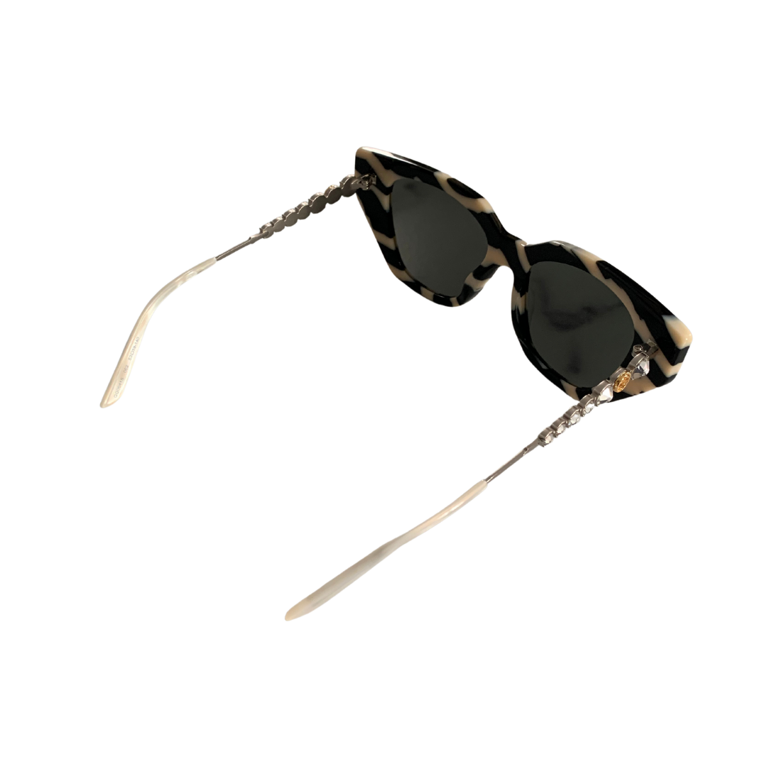 Gucci zebra print glasses