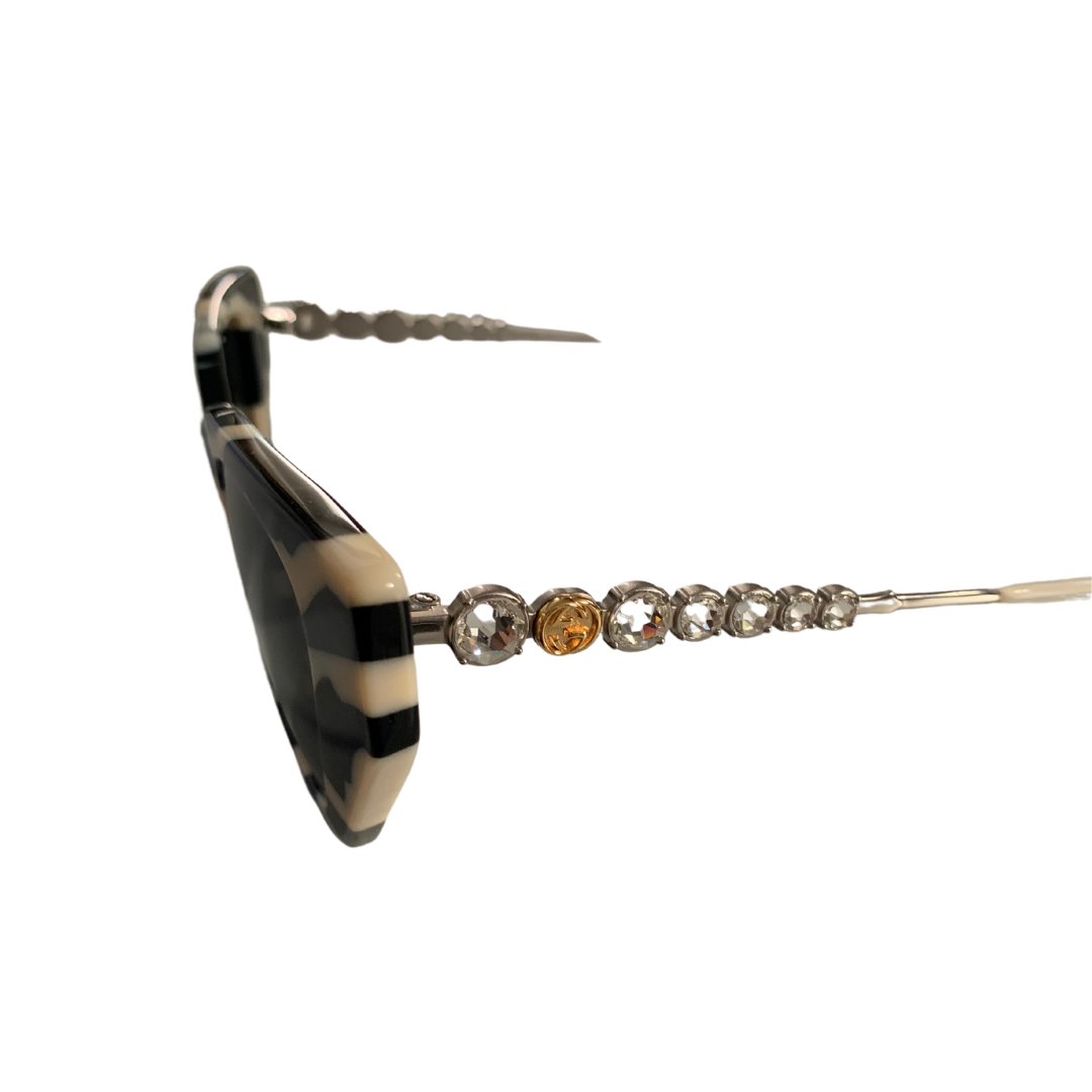 Gucci zebra print glasses
