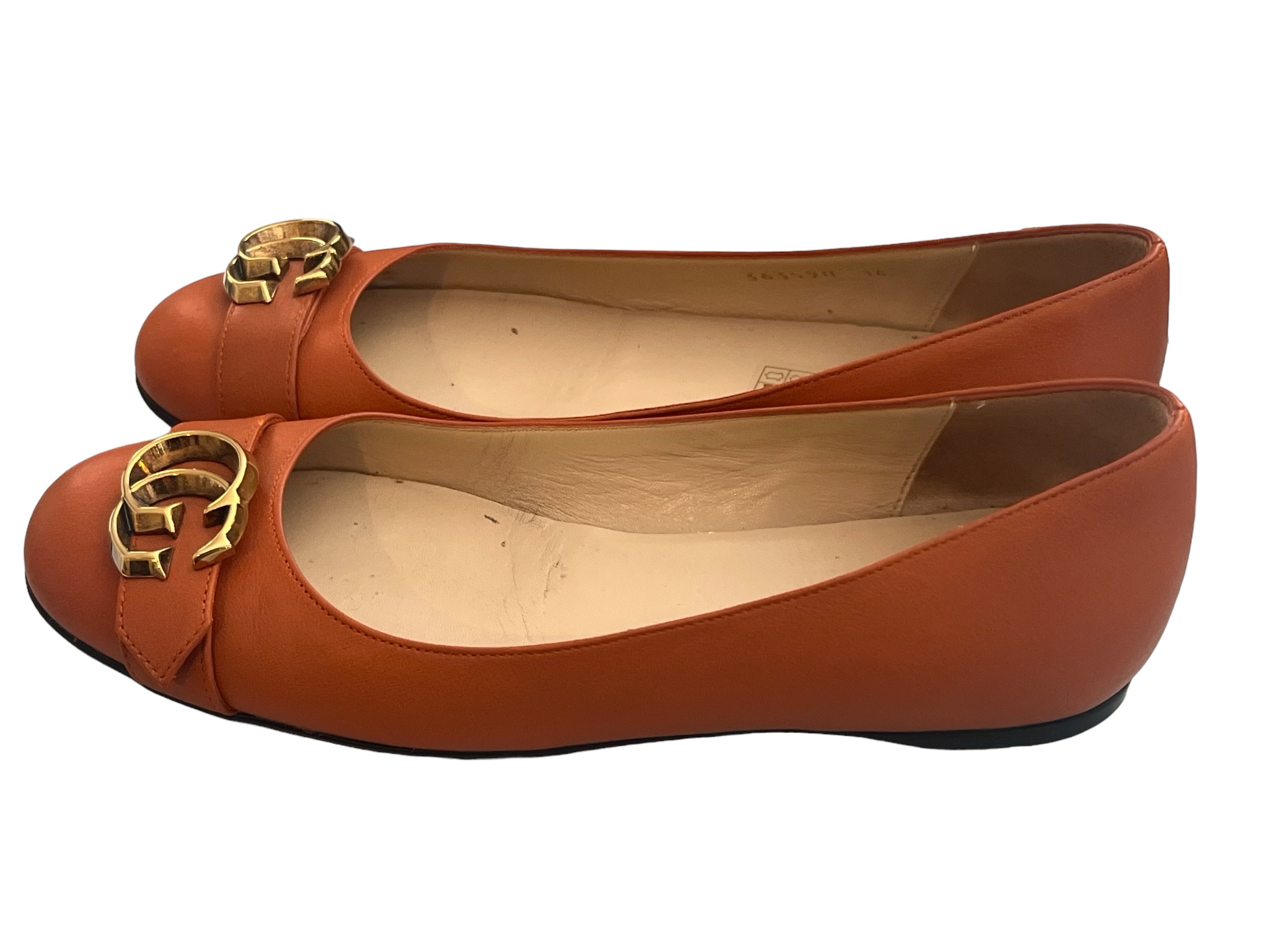 Vintage Gucci orange ballet flats | LOOP-Marktplatz