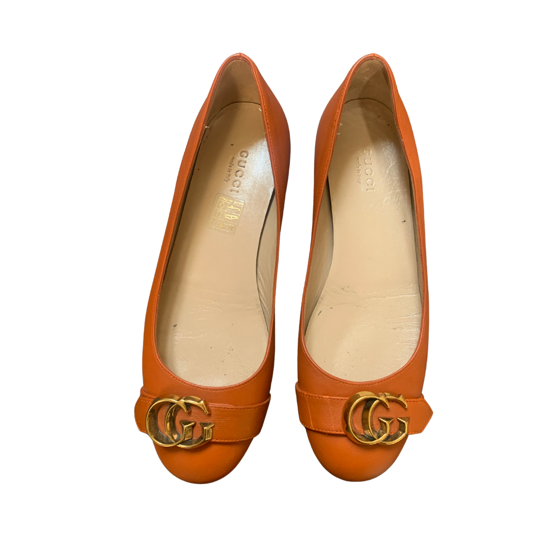 Vintage Gucci orange ballet flats | LOOP-Marktplatz