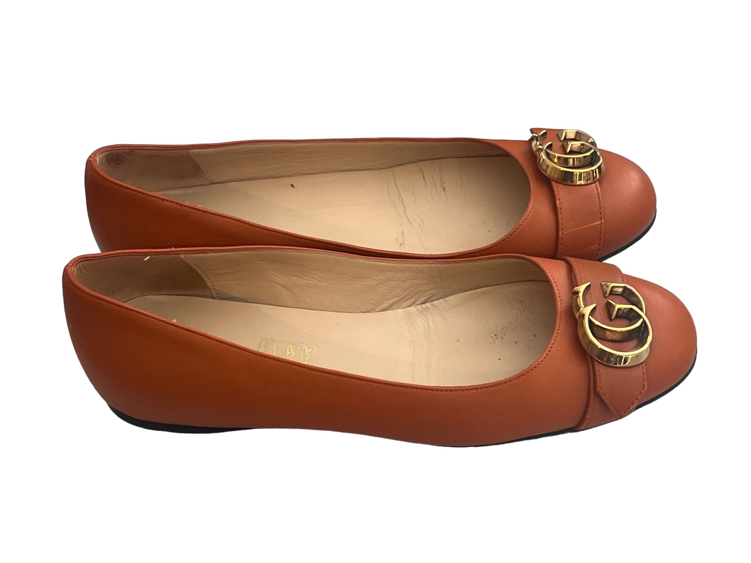 Vintage Gucci orange ballet flats | LOOP-Marktplatz