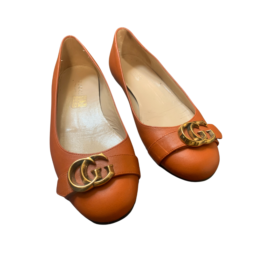 Vintage Gucci orange ballet flats | LOOP-Marktplatz