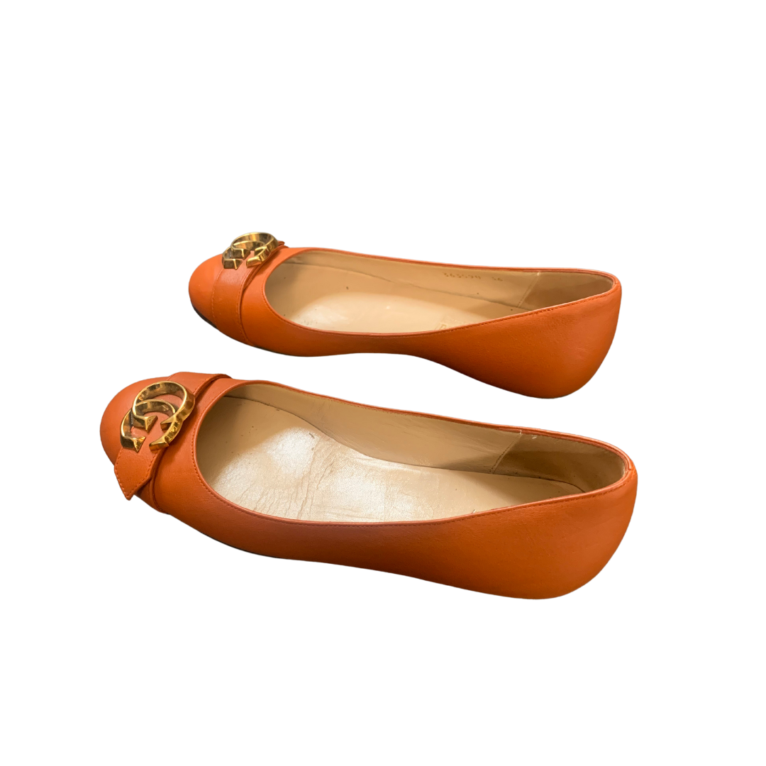 Vintage Gucci orange ballet flats | LOOP-Marktplatz