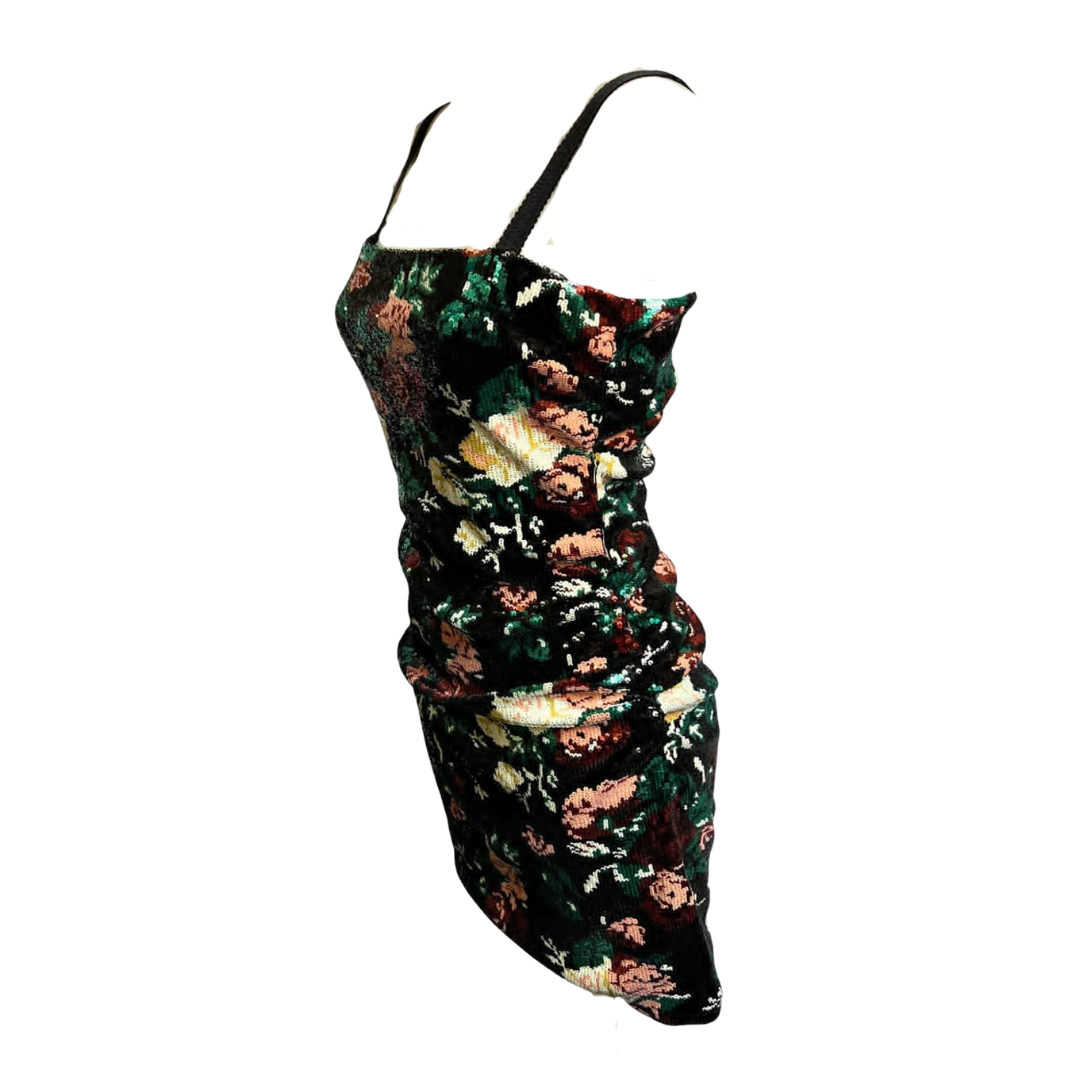 Dolce & Gabbana sequin dress, floral patterns