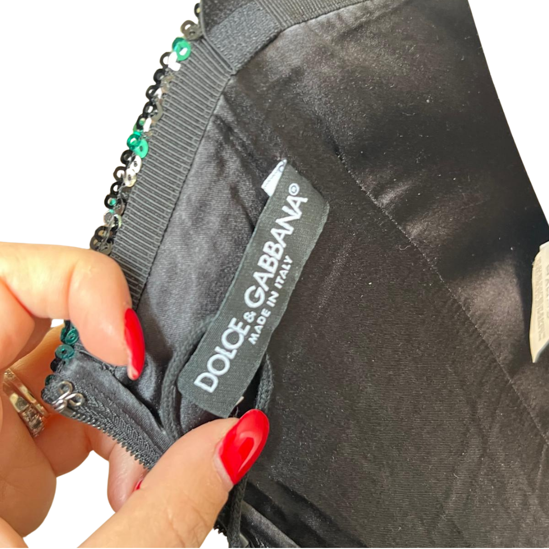 Dolce & Gabbana sequin dress, floral patterns