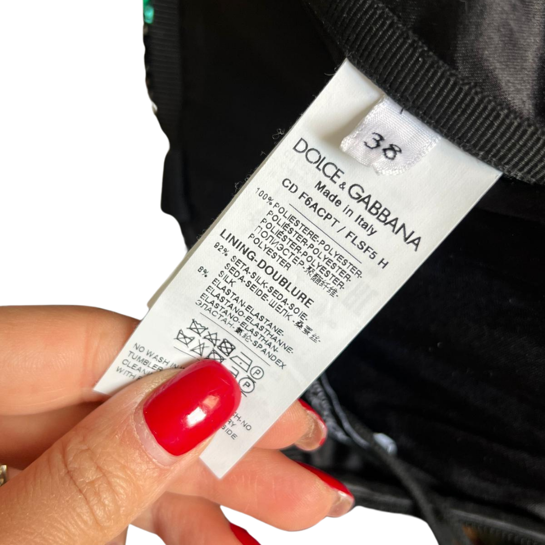 Dolce & Gabbana sequin dress, floral patterns