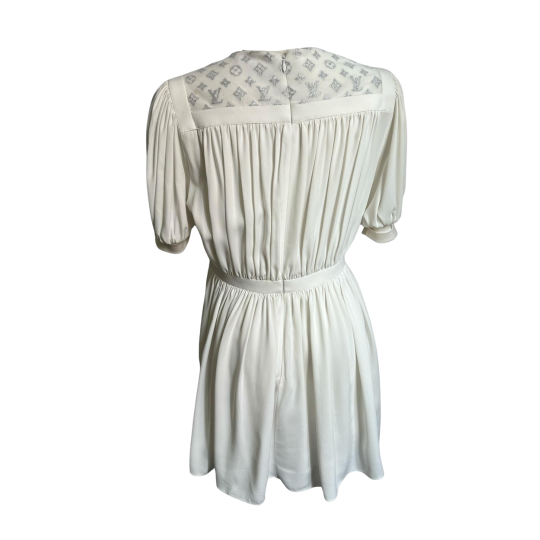 White Louis Vuitton dress
