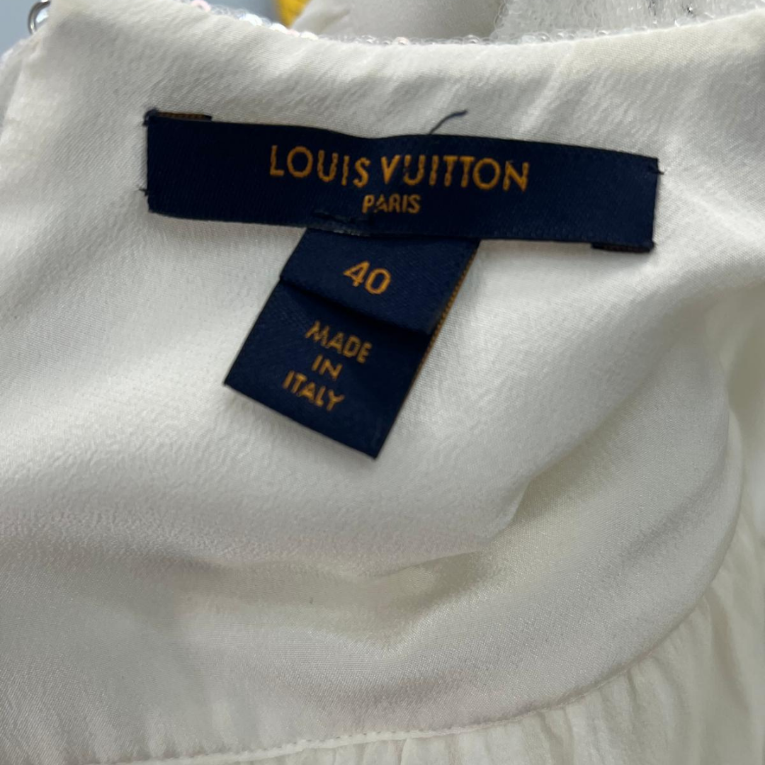 White Louis Vuitton dress